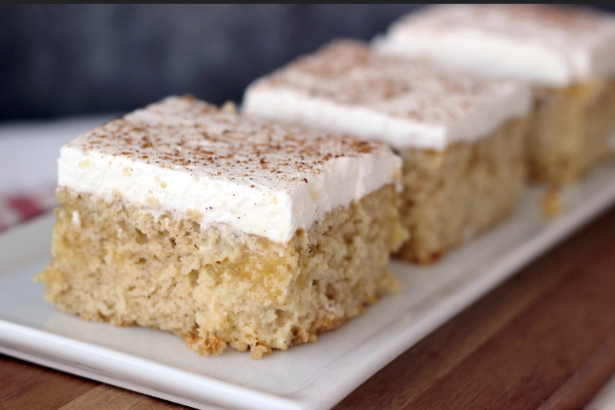 Eggnog Poke Cake